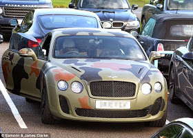 Balotelli also has a £160,000 camouflage Bentley GT