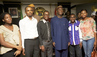 Lagos State Governor with Ebola survivors